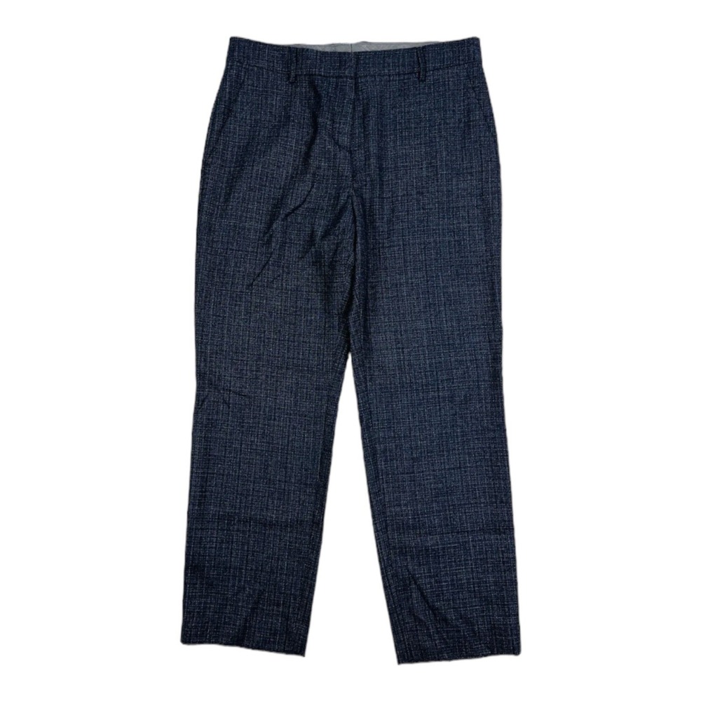 NWT Eleventy Blue Woven Lightweight Wool Dress Pants Womens Size‎ US 6 EU 44